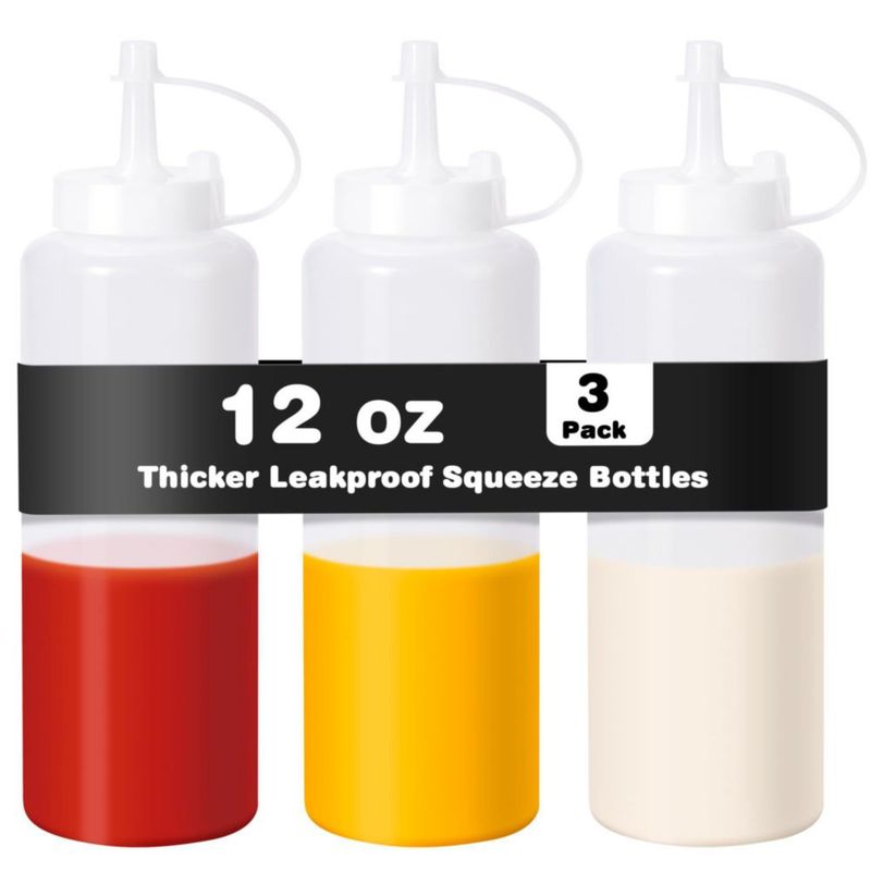 Botella Rainspire 350 ml Pack de 3 Blanca a prueba de fugas