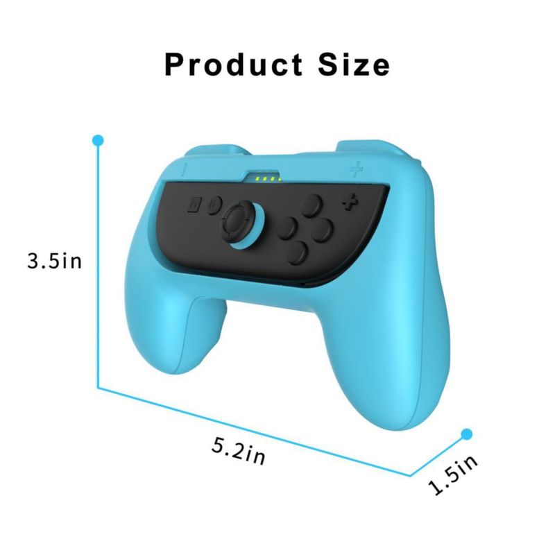 Kit de agarre Laimax 2 unidades (Naranja/Azul) Switch/OLED