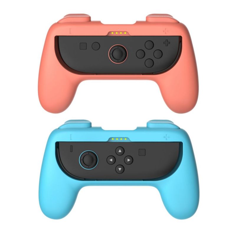 Kit de agarre Laimax 2 unidades (Naranja/Azul) Switch/OLED
