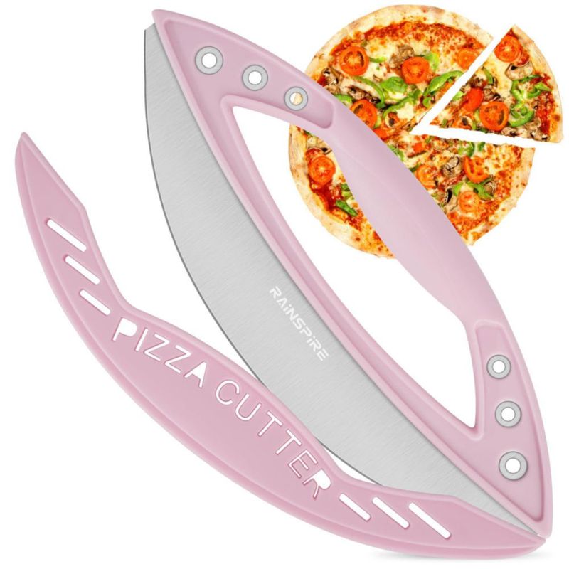 Cortapizzas Rainspire 30 cm Acero Inoxidable Rosa