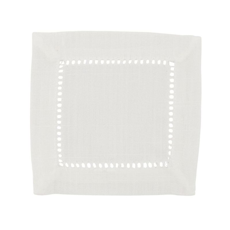 Paquete de 12 Servilletas de Tela SARO LIFESTYLE 15 cm Marfil