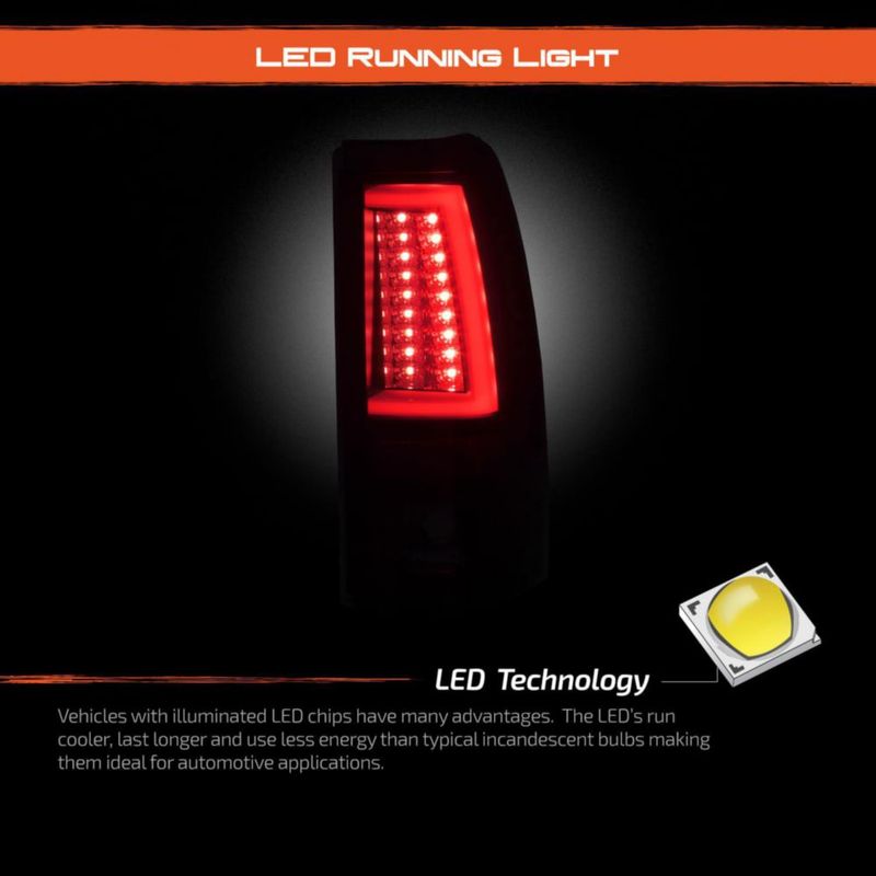 Luces traseras LED ahumadas AKKON para Silverado 03‑06 y Sierra 04‑06
