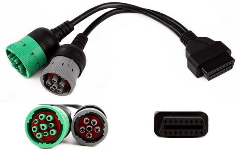 Cable OBD YPP J1939/J1708 a OBD2 de 30 cm