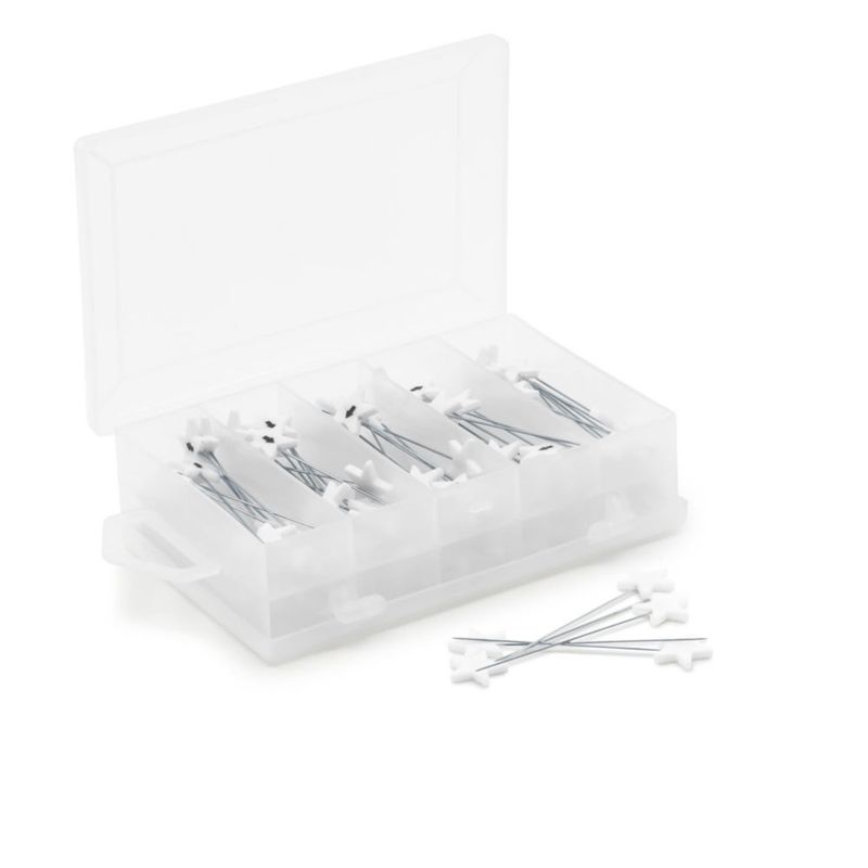 Alfileres Dritz 115 unidades blanco numerados y direccionales