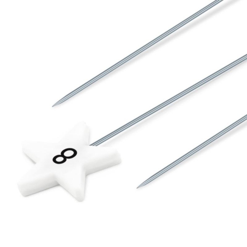 Alfileres Dritz 115 unidades blanco numerados y direccionales