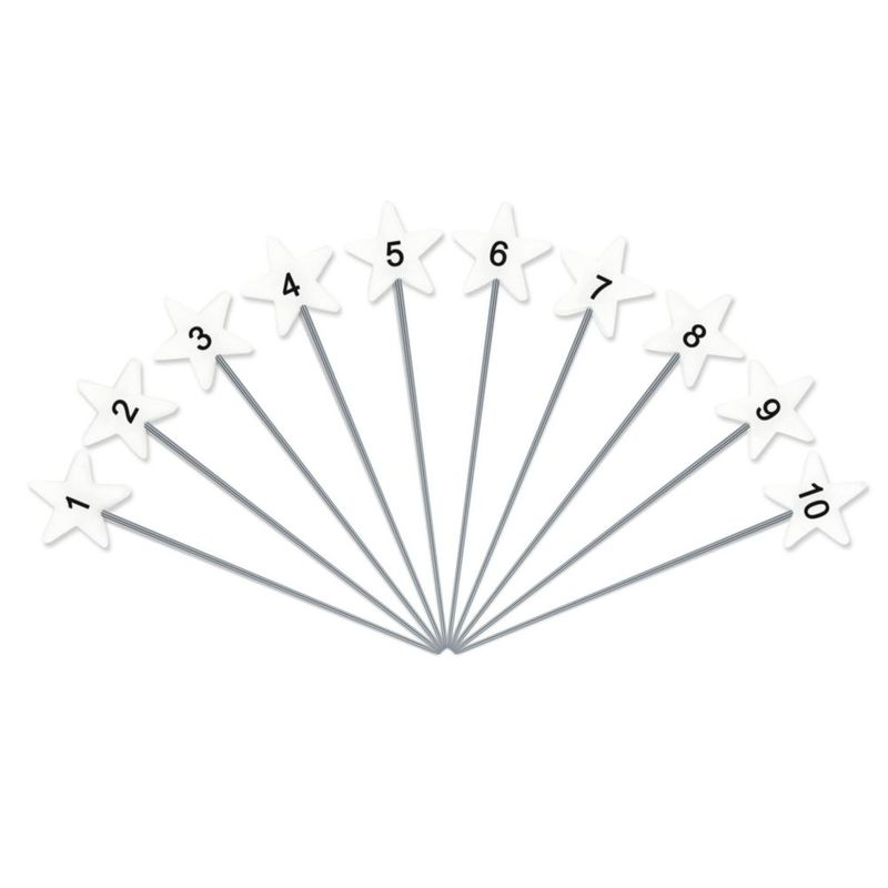 Alfileres Dritz 115 unidades blanco numerados y direccionales
