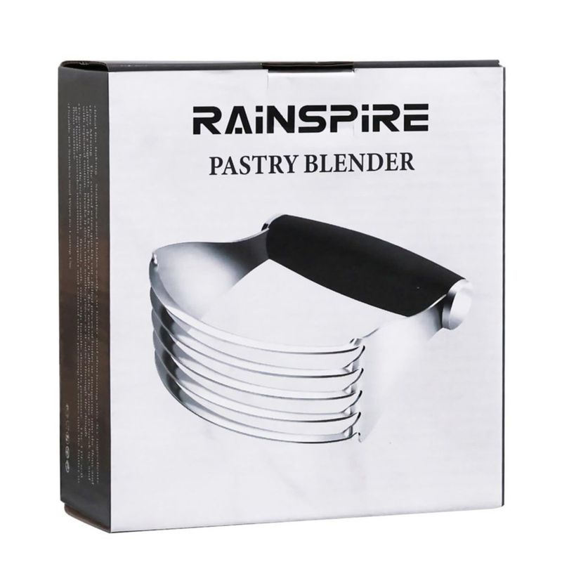 Cortador de pastelería Rainspire de acero inoxidable de alta resistencia color negro