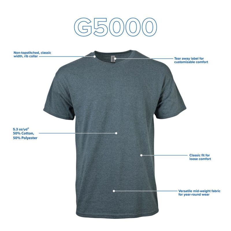 Camiseta Gildan G5000 Verde de Seguridad Pack de 3 Talla 3X‑Large