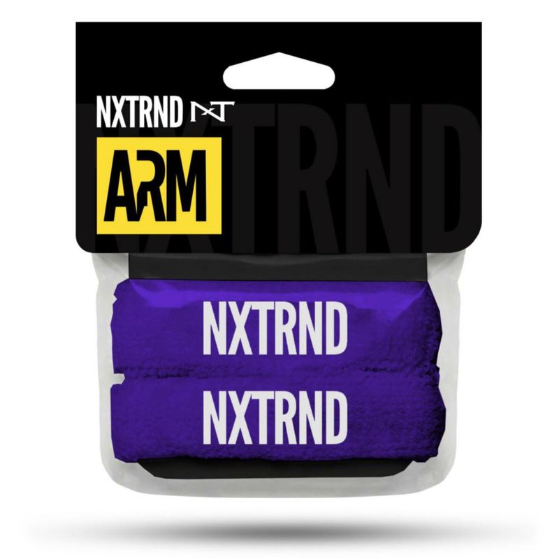 Banda de sudor NXT NXTRND (par) color morado circunferencia 7‑15 cm