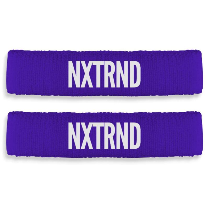 Banda de sudor NXT NXTRND (par) color morado circunferencia 7‑15 cm