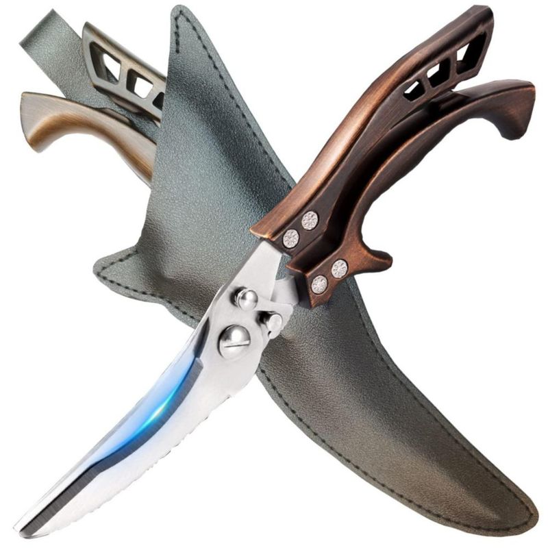Tijeras de cocina ANDONG 25 cm acero inoxidable con resorte