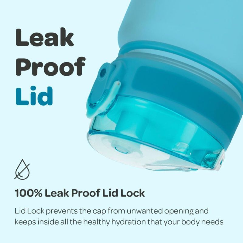 Botella de Agua Hydracy 500 ml con Marcador de Tiempo e Infusor de Frutas