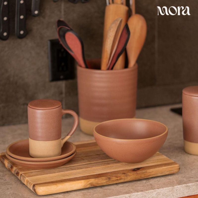 Taza de té MORA 355 ml con infusor y tapa