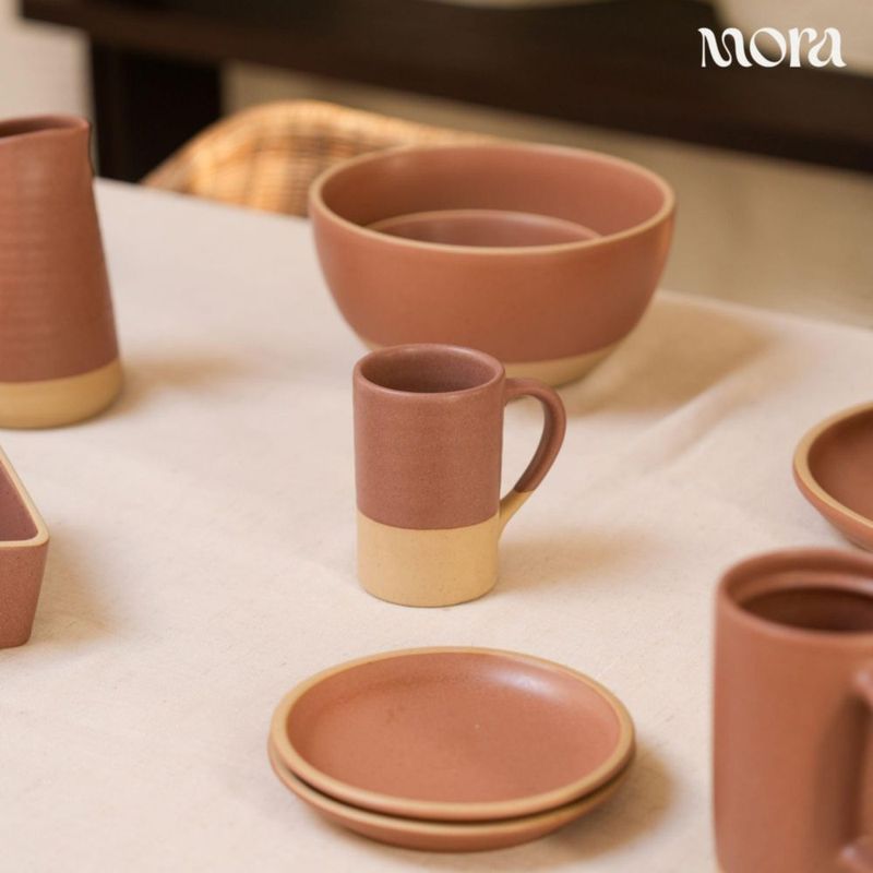 Taza de té MORA 355 ml con infusor y tapa
