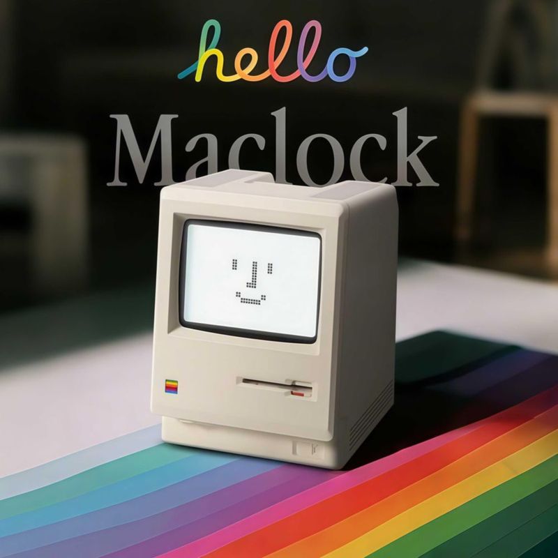 Reloj despertador de escritorio OIJ Retro Pixel USB – Alarmas múltiples