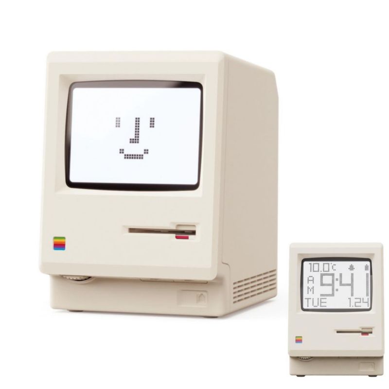 Reloj despertador de escritorio OIJ Retro Pixel USB – Alarmas múltiples