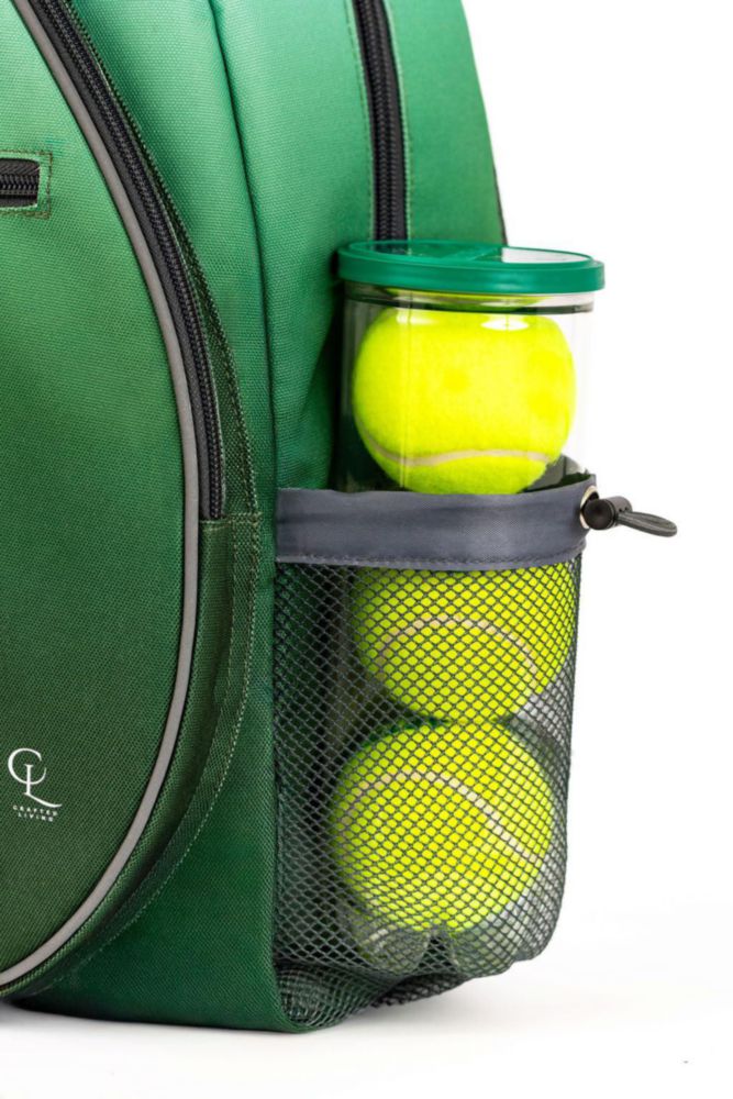 Mochila de Tenis Crafted Living de 46 cm con Compartimento Verde para Zapatos