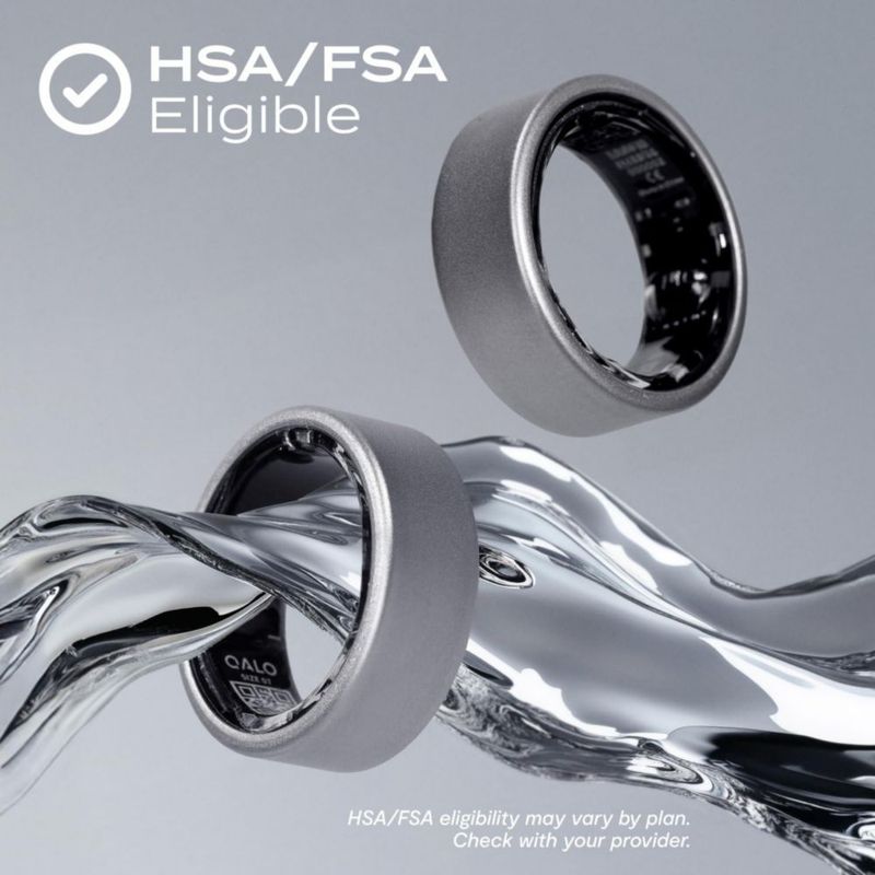 Anillo Inteligente QALO SR-1 Plata Talla 06 Rastreador de Fitness