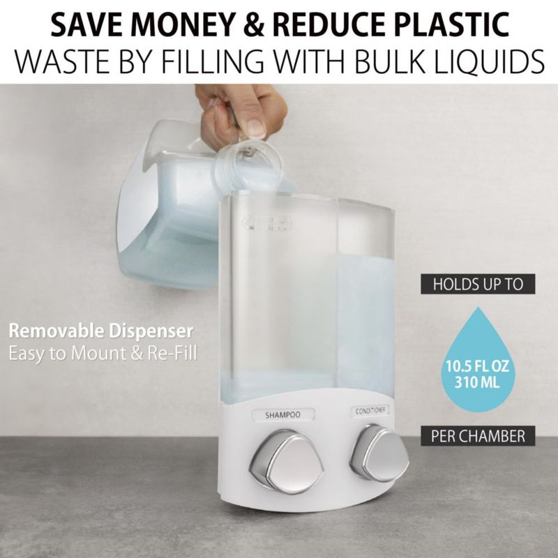 Dispensador de jabón Better Living 310 ml de 2 compartimentos blanco