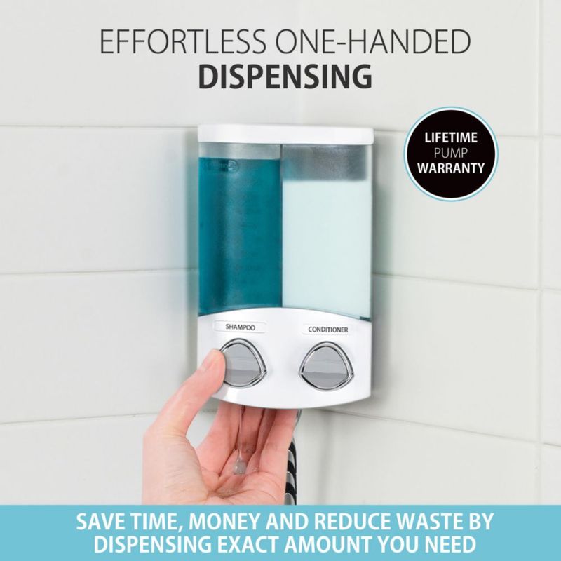 Dispensador de jabón Better Living 310 ml de 2 compartimentos blanco