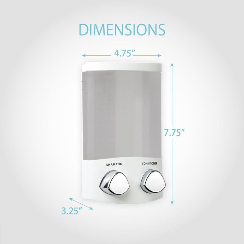 Dispensador de jabón Better Living 310 ml de 2 compartimentos blanco