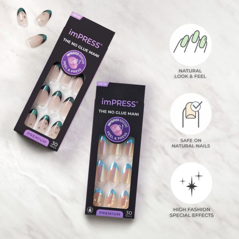 Uñas postizas imPRESS Premium Sweet Life - 30 unidades