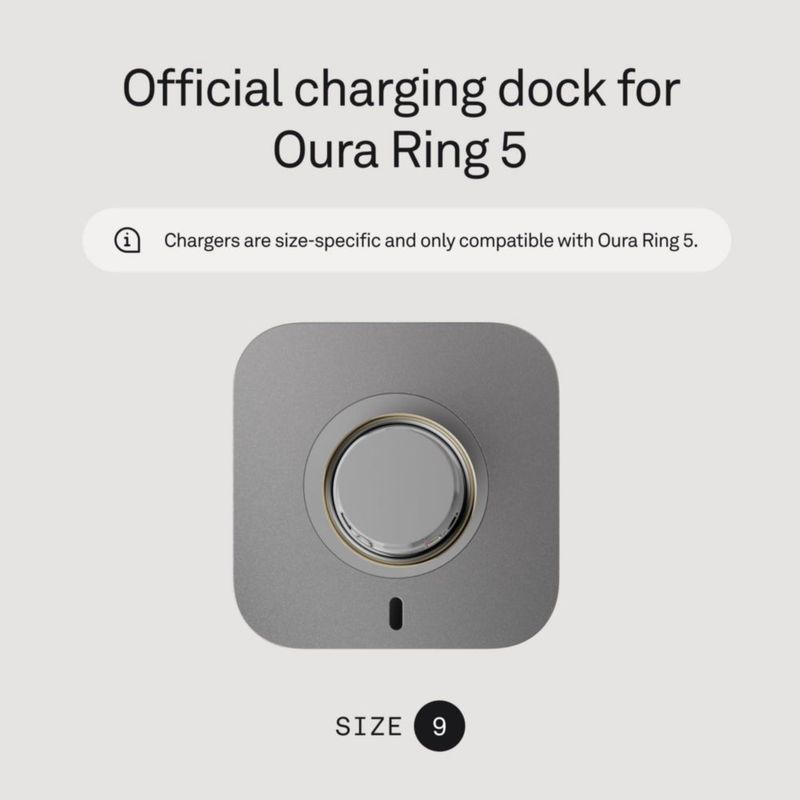 Base de carga OURA Ring 5 talla 9