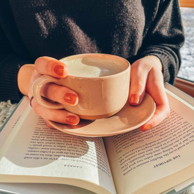 Juego de 4 tazas de cappuccino MORA 240 ml colores variados