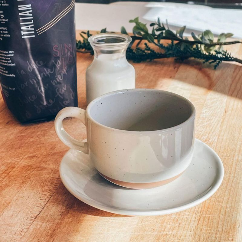 Juego de 4 tazas de cappuccino MORA 240 ml colores variados