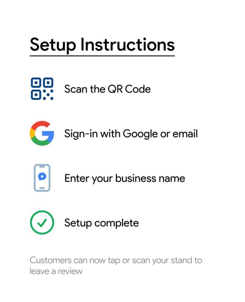 Soporte de reseñas ProsperQR 10 unidades NFC y QR blanco