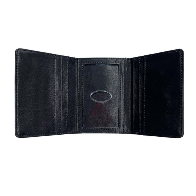 Billetera Big Skinny Tri-Fold Negra Capacidad para 25 Tarjetas