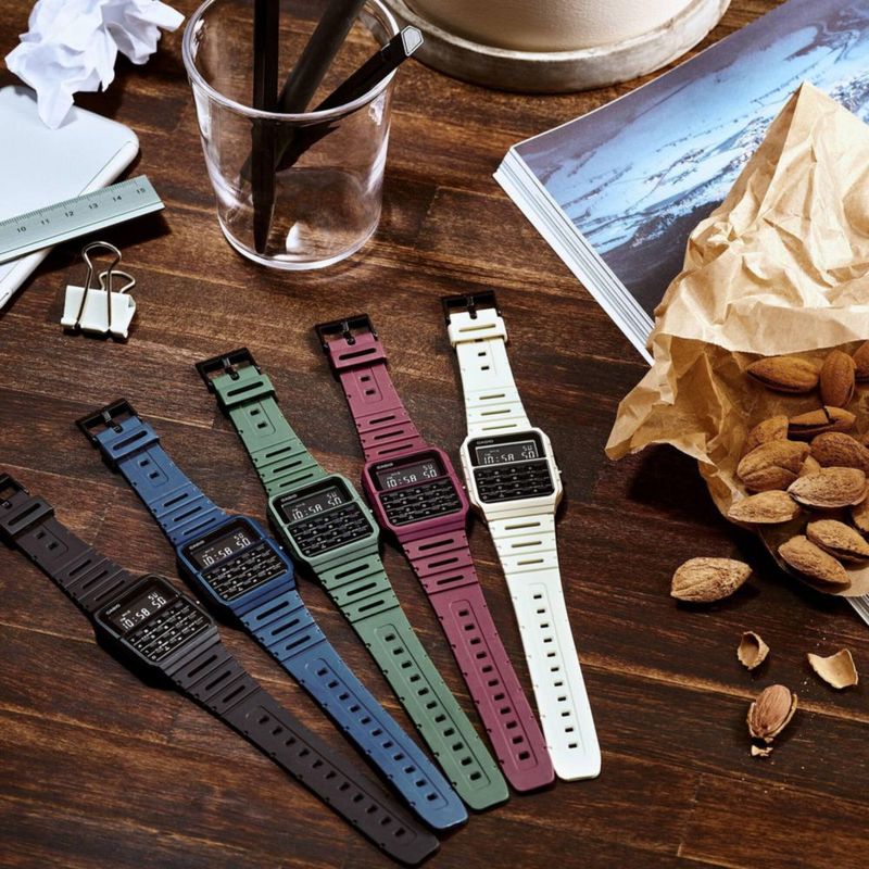 Reloj digital Casio CA-53WF-2B azul de 34 mm