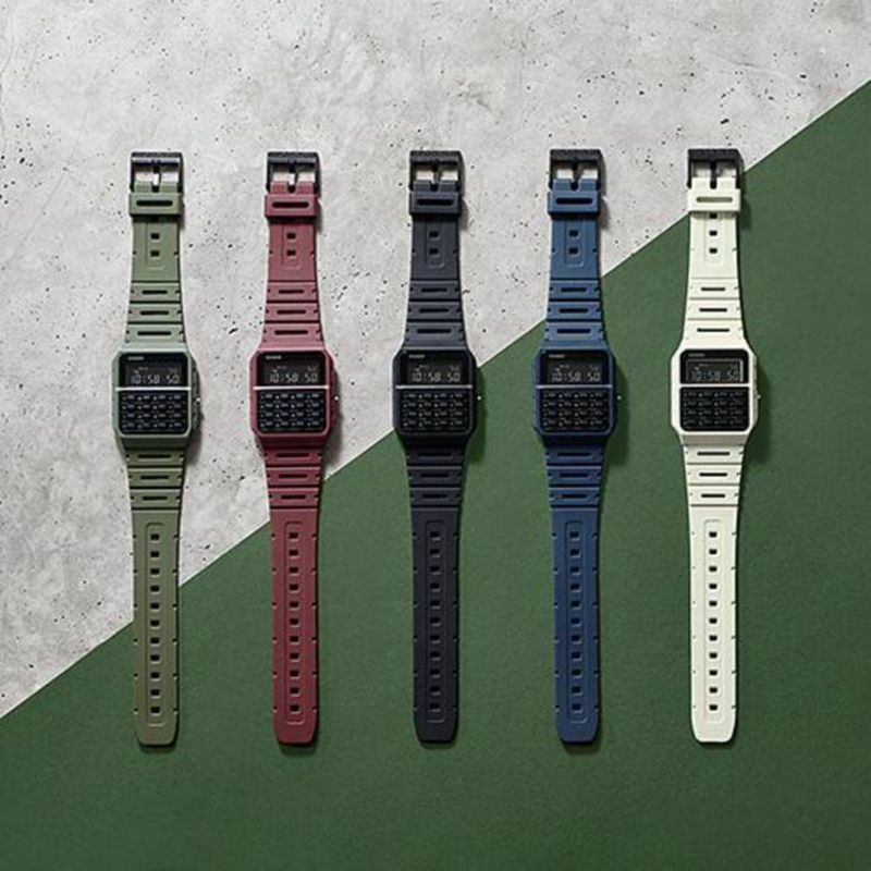 Reloj digital Casio CA-53WF-2B azul de 34 mm