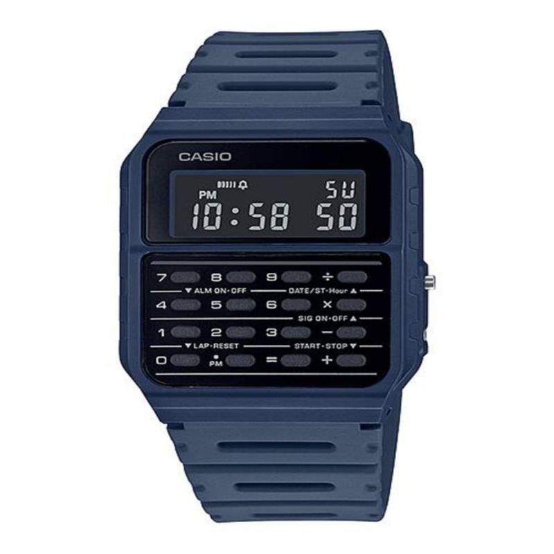 Reloj digital Casio CA-53WF-2B azul de 34 mm