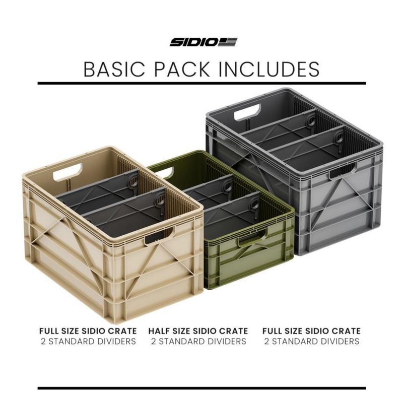 Cajas de Almacenamiento SIDIO Camuflaje Pack Variado Apilables