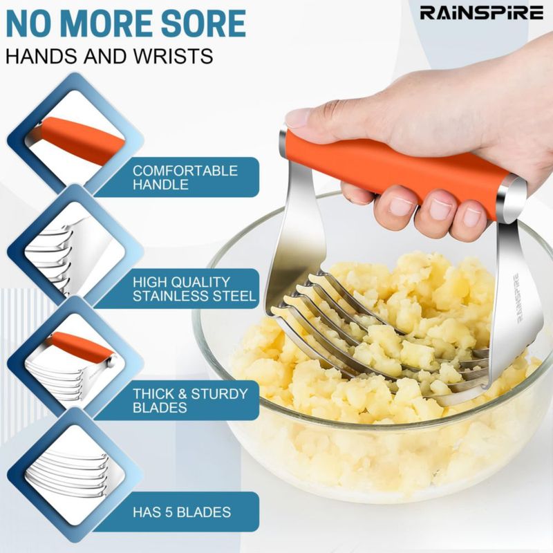 Cortador de masa Rainspire Naranja Acero duradero