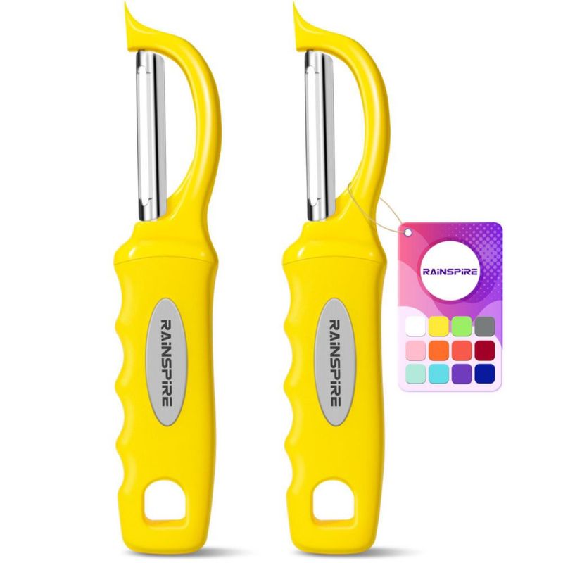 Pelador de Verduras Rainspire 20 cm Amarillo 2 unidades