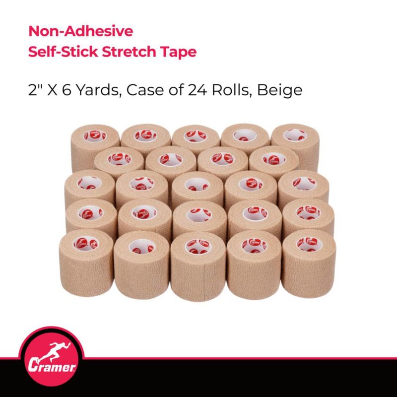 Cinta de estiramiento Cramer 5 cm x 55 m Beige 24 rollos