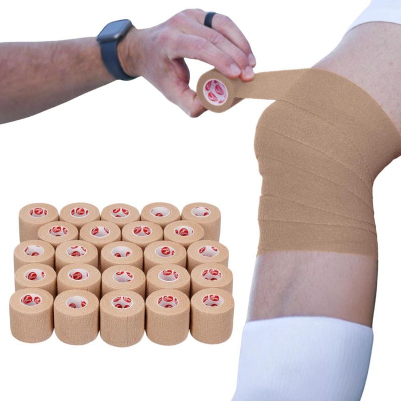 Cinta de estiramiento Cramer 5 cm x 55 m Beige 24 rollos