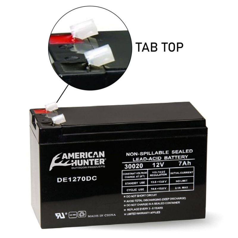 Batería de plomo American Hunter 12 V 7 Ah sellada recargable