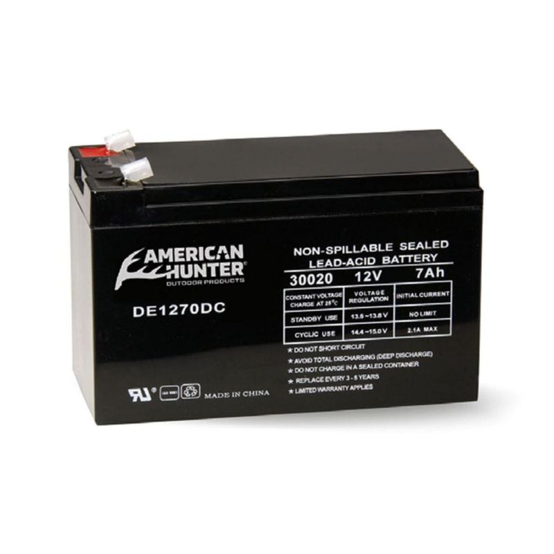 Batería de plomo American Hunter 12 V 7 Ah sellada recargable