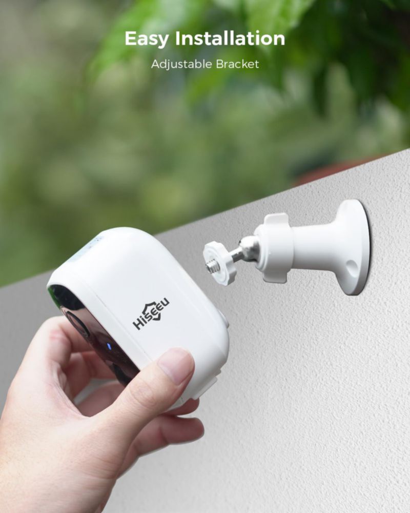 Cámara de Seguridad Solar Inalámbrica Hiseeu – Kit de 4 Cámaras