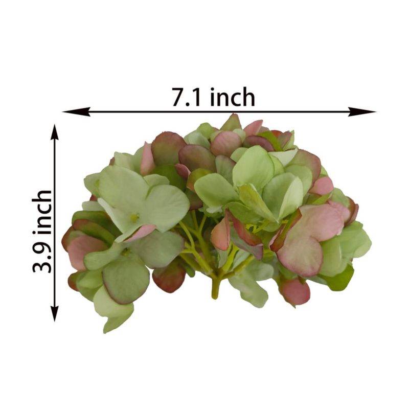 Flor artificial ARTIFIPLANT Hortensia verde 18 cm