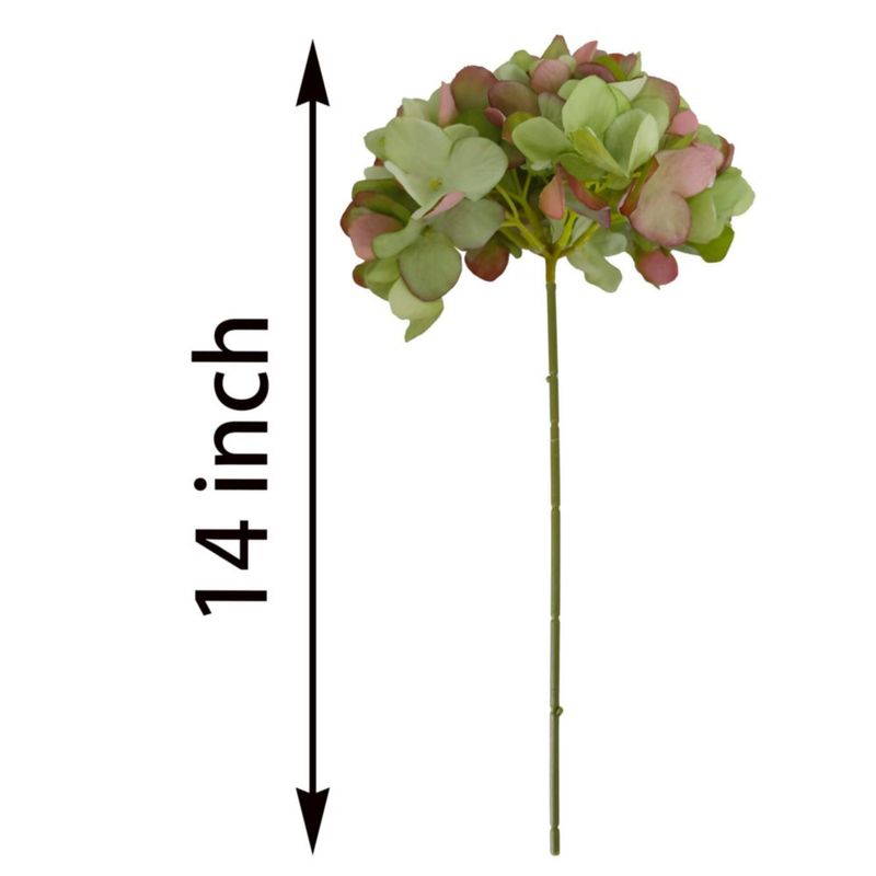 Flor artificial ARTIFIPLANT Hortensia verde 18 cm