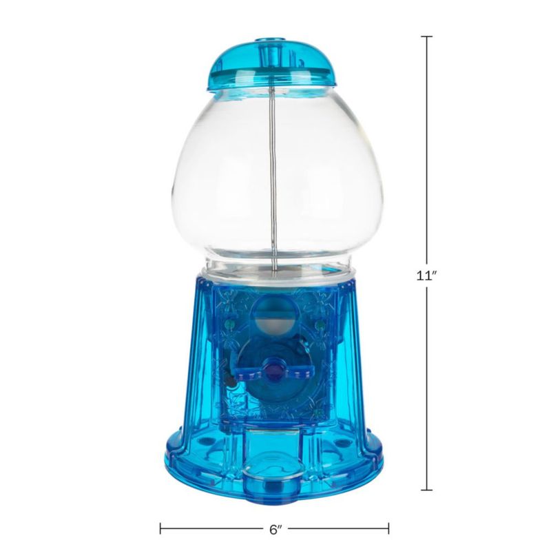 Máquina dispensadora de chicles Great Northern 28 cm azul de funcionamiento con monedas