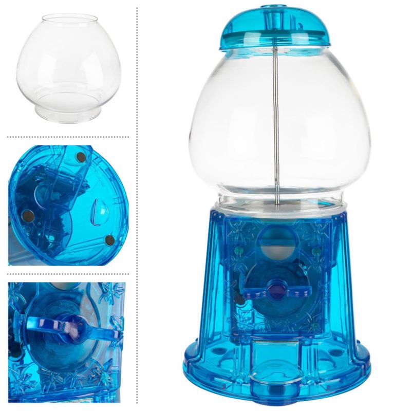 Máquina dispensadora de chicles Great Northern 28 cm azul de funcionamiento con monedas