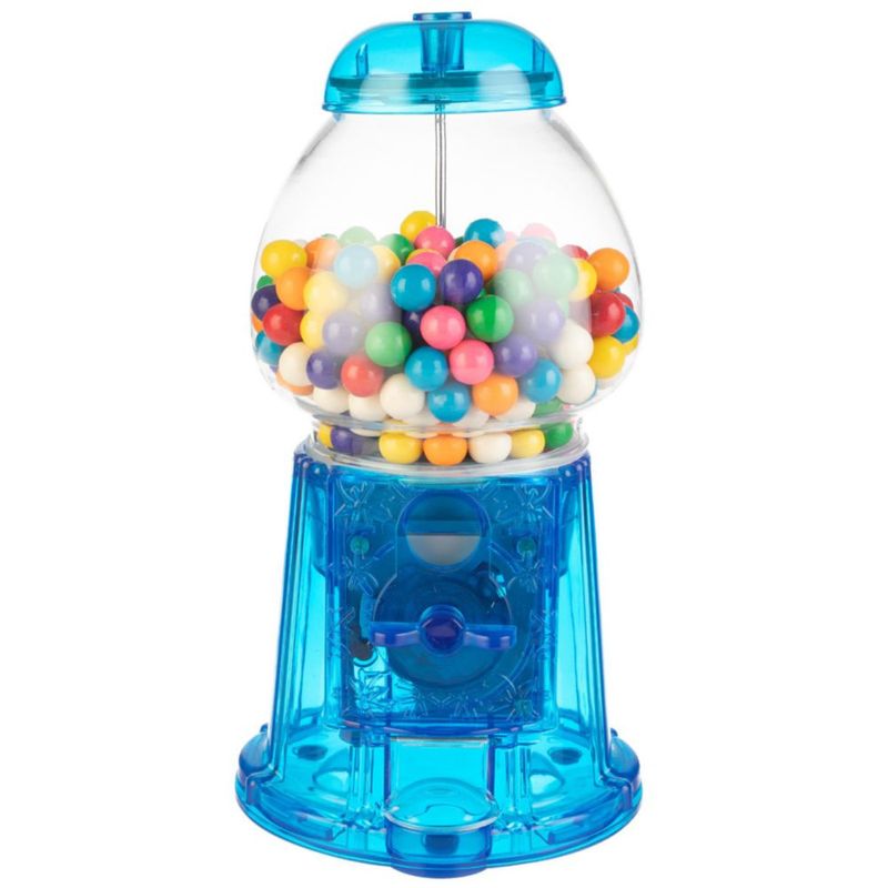 Máquina dispensadora de chicles Great Northern 28 cm azul de funcionamiento con monedas
