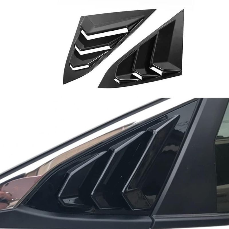 Lámina para ventana trasera TKREENO Honda Civic 2016‑2021 2 piezas ABS