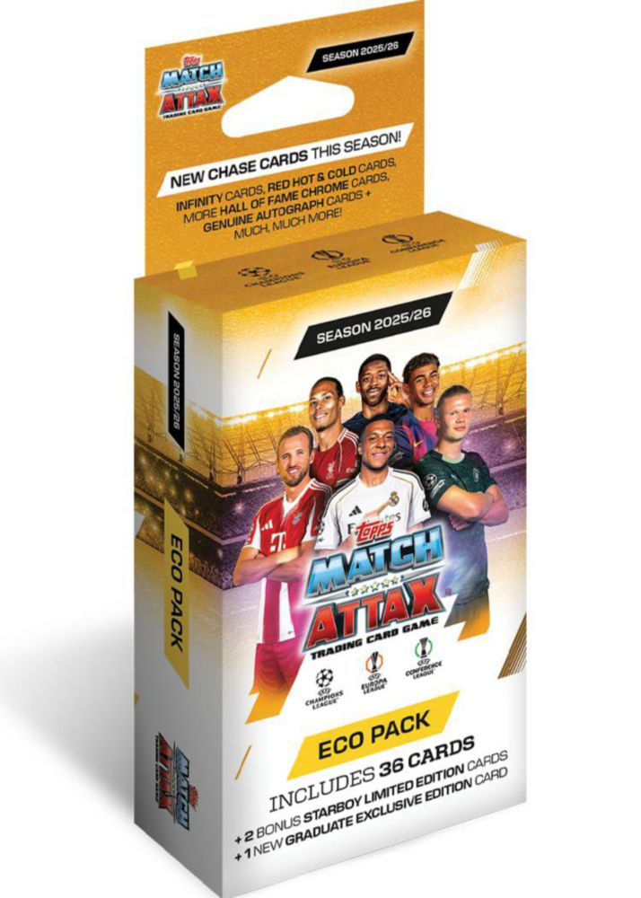 Paquete Eco de Cartas Coleccionables Topps Match Attax 2025/26