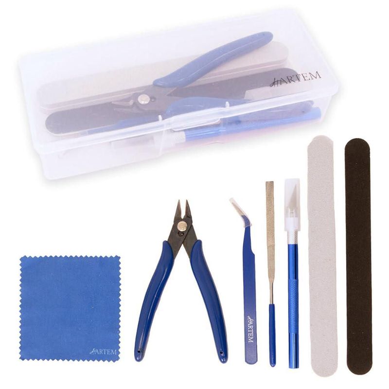 Kit de Herramientas Hartem de 8 Piezas para Modelismo